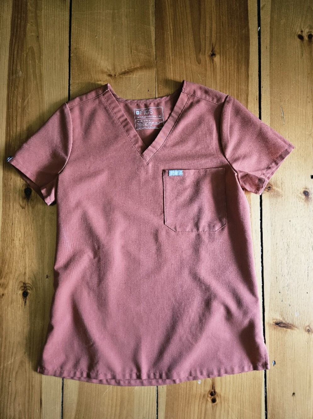 Figs Catarina Scrub Top Mauve
